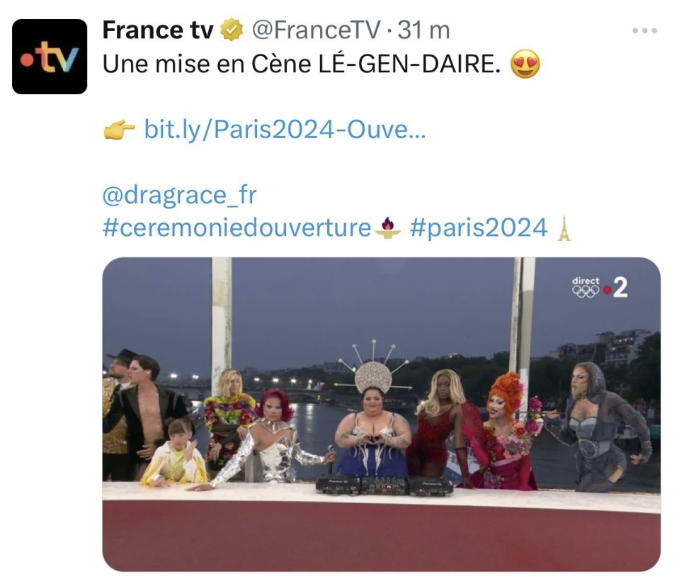 JO Cérémonie : Polémique (« La Cène ») avec des drag-queens : le ...